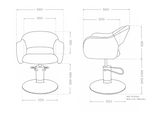 Nora salon Chair